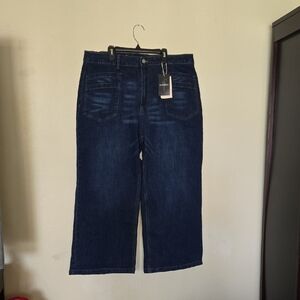 NWT Flamingals Crop Wide Leg Jeans 4x (18/20) 0267